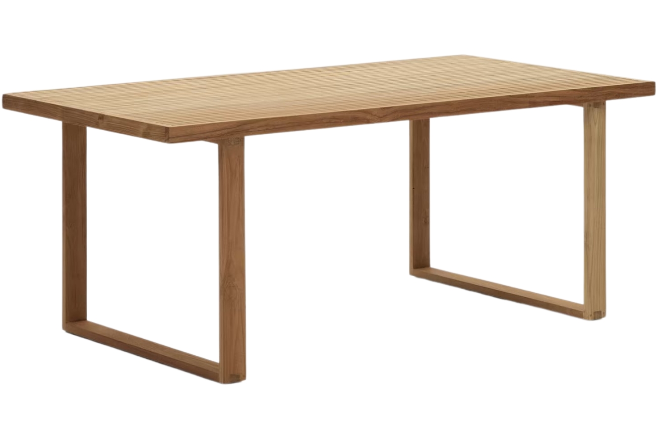 Kave Home Teakový zahradní jídelní stůl Canadell 180 x 90 cm