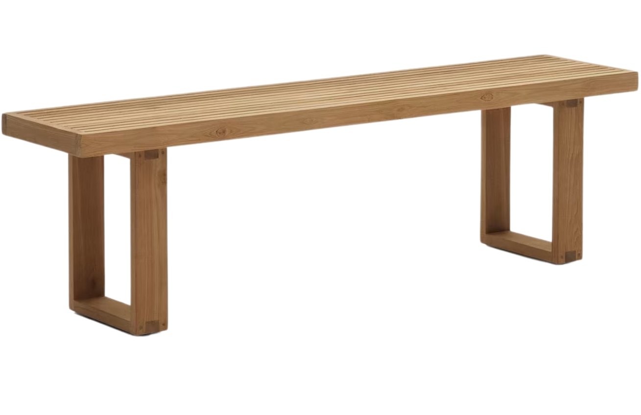 Kave Home Teaková zahradní lavice Canadell 170 cm