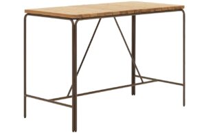 Kave Home Akáciový zahradní barový stůl Salguer 140 x 70 cm