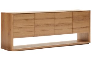 Kave Home Dubová komoda Alguema 200 x 40 cm