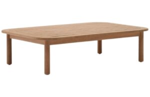 Kave Home Dřevěný zahradní konferenční stolek Sacova 140 x 89 cm