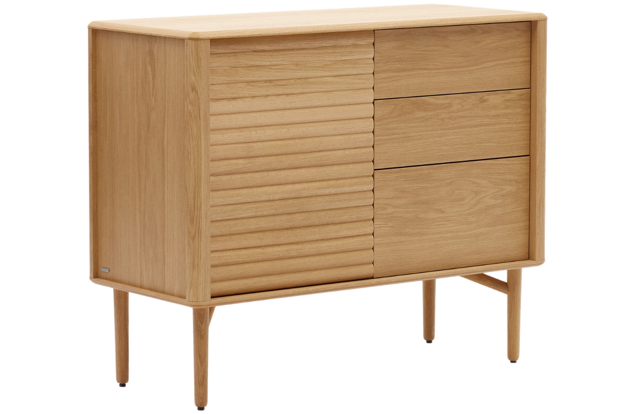 Kave Home Dubová komoda Lenon 105 x 45 cm