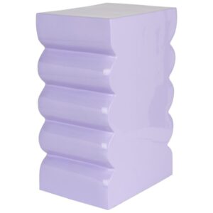 Zuiver Fialová kovová stolička CURVES 45 cm
