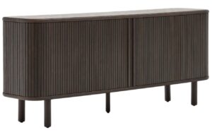 Kave Home Tmavě hnědá dřevěná komoda Mailen 180 x 40 cm