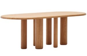 Kave Home Dřevěný jídelní stůl Mailen 220 x 105 cm