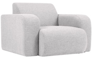 Windsor & Co Šedé bouclé křeslo Lola
