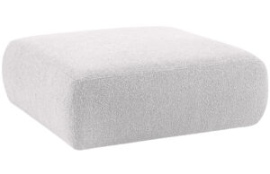 Windsor & Co Šedá bouclé podnožka Lola 100 x 100 cm
