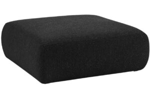 Windsor & Co Černá bouclé podnožka Lola 100 x 100 cm