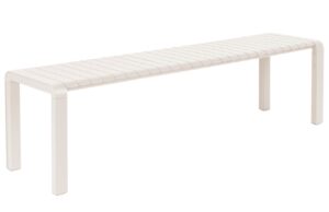 Zuiver Bílá kovová zahradní lavice VONDEL 175 x 45 cm