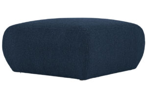 Windsor & Co Tmavě modrá bouclé podnožka Lola 75 x 75 cm