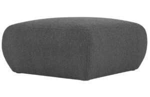 Windsor & Co Tmavě šedá bouclé podnožka Lola 75 x 75 cm