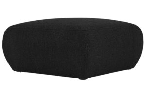 Windsor & Co Černá bouclé podnožka Lola 75 x 75 cm