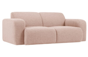 Windsor & Co Pudrově růžová bouclé dvoumístná pohovka Lola 170 cm