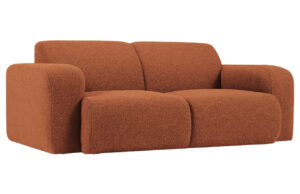 Windsor & Co Hnědá bouclé dvoumístná pohovka Lola 170 cm