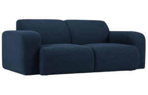 Windsor & Co Tmavě modrá bouclé dvoumístná pohovka Lola 170 cm