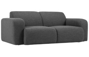 Windsor & Co Tmavě šedá bouclé dvoumístná pohovka Lola 170 cm