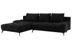 Windsor & Co Černá rozkládací pohovka Cirrus 290 cm