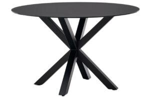 Kave Home Černý skleněný jídelní stůl Argo 120 cm