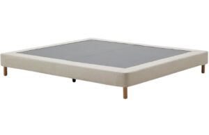 Kave Home Béžová čalouněná dvoulůžková postel Ofelia 160 x 200 cm