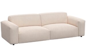 Flexlux Krémově bílá trojmístná pohovka LUCERA 252 cm