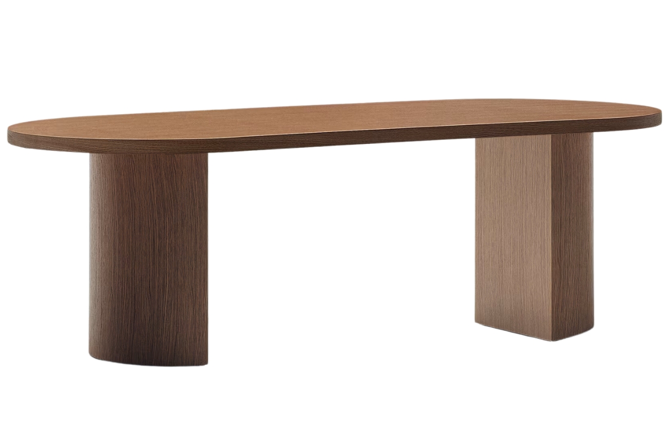 Kave Home Ořechový jídelní stůl Nealy 240 x 100 cm