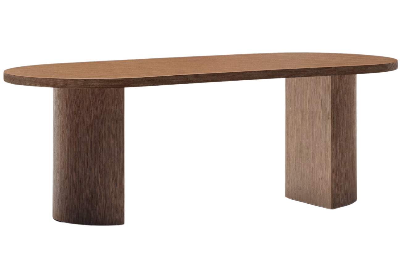 Kave Home Ořechový jídelní stůl Nealy 200 x 100 cm