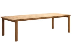 Kave Home Teakový zahradní stůl Icaro 220 x 102 cm