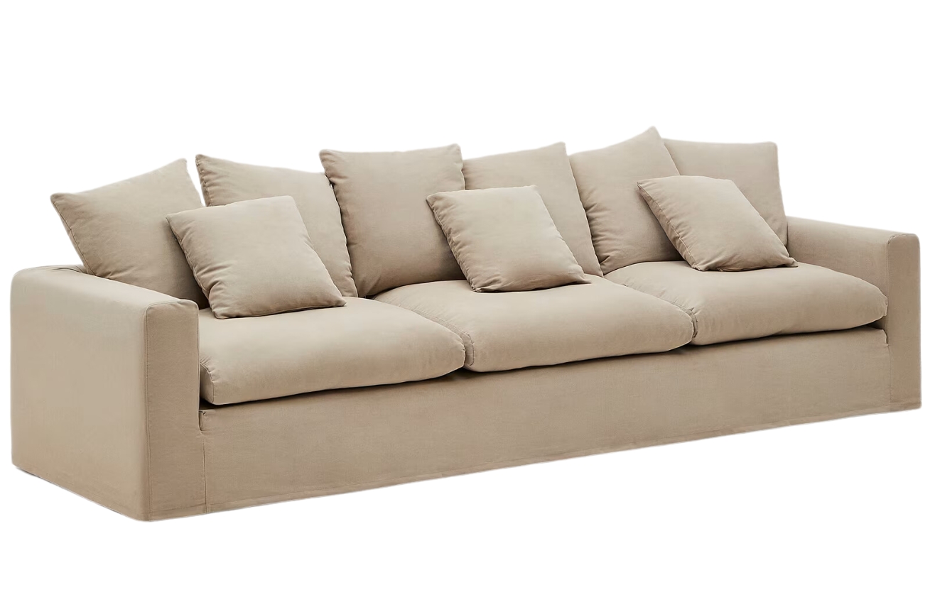 Kave Home Béžová pohovka Nora 340 cm