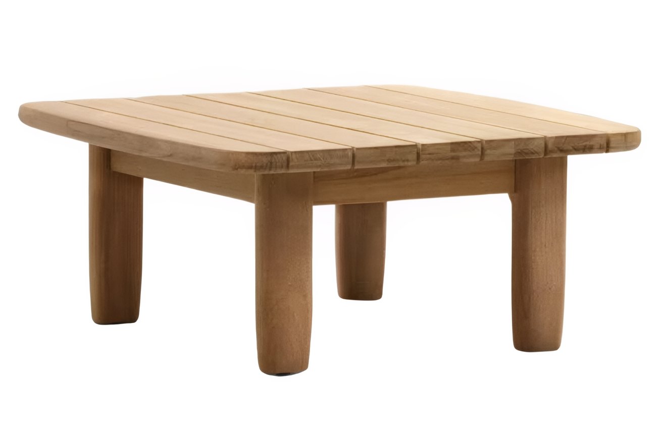 Kave Home Teakový zahradní stolek Tirant 70 x 70 cm