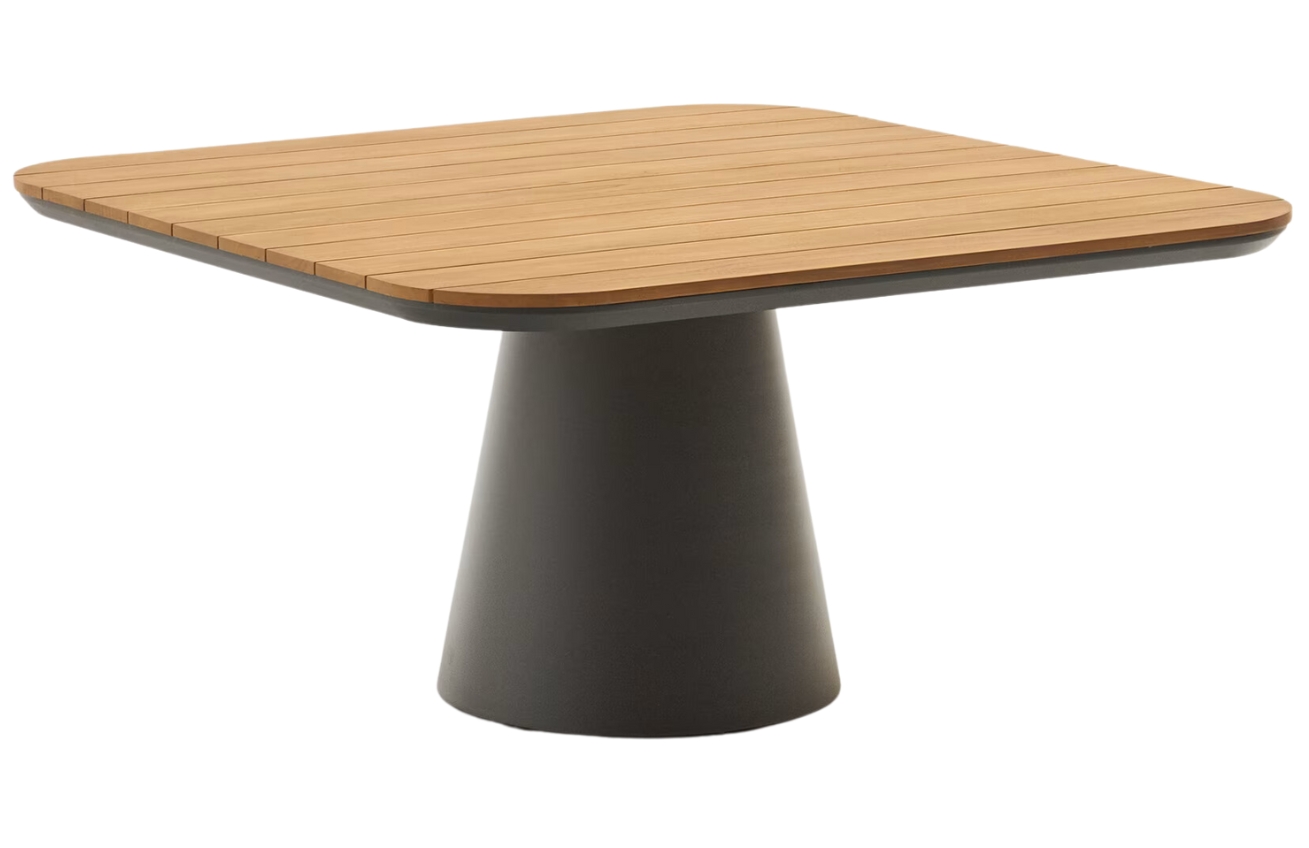 Kave Home Teakový zahradní stůl Tudons 148 x 148 cm