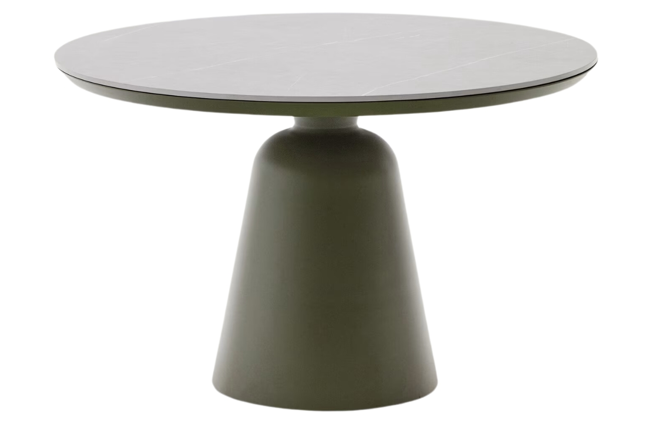 Kave Home Zelený keramický zahradní stůl Tudons 120 cm