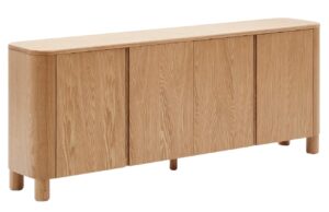 Kave Home Komoda Salaya 200 x 40 cm s dřevěným dekorem