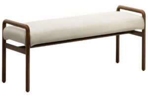 Kave Home Hnědá dubová lavice Macaret 120 cm