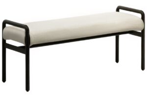 Kave Home Černá dubová lavice Macaret 120 cm