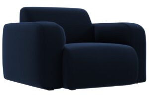 Windsor & Co Královsky modré sametové křeslo Lola