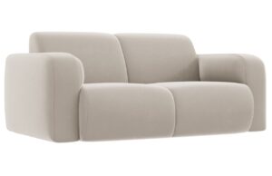 Windsor & Co Béžová sametová dvoumístná pohovka Lola 170 cm