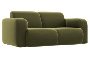 Windsor & Co Světle zelená sametová pohovka Lola 170 cm