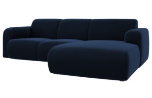 Windsor & Co Královsky modrá sametová rohová pohovka Lola 250 cm