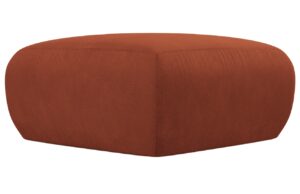 Windsor & Co Oranžová podnožka Lola 75 x 75 cm