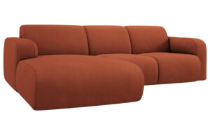 Windsor & Co Oranžová rohová pohovka Lola 250 cm