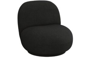 Micadoni Černé bouclé otočné křeslo Chuck