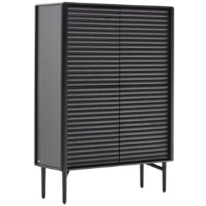 Kave Home Černá dubová komoda Lenon 105 x 40 cm
