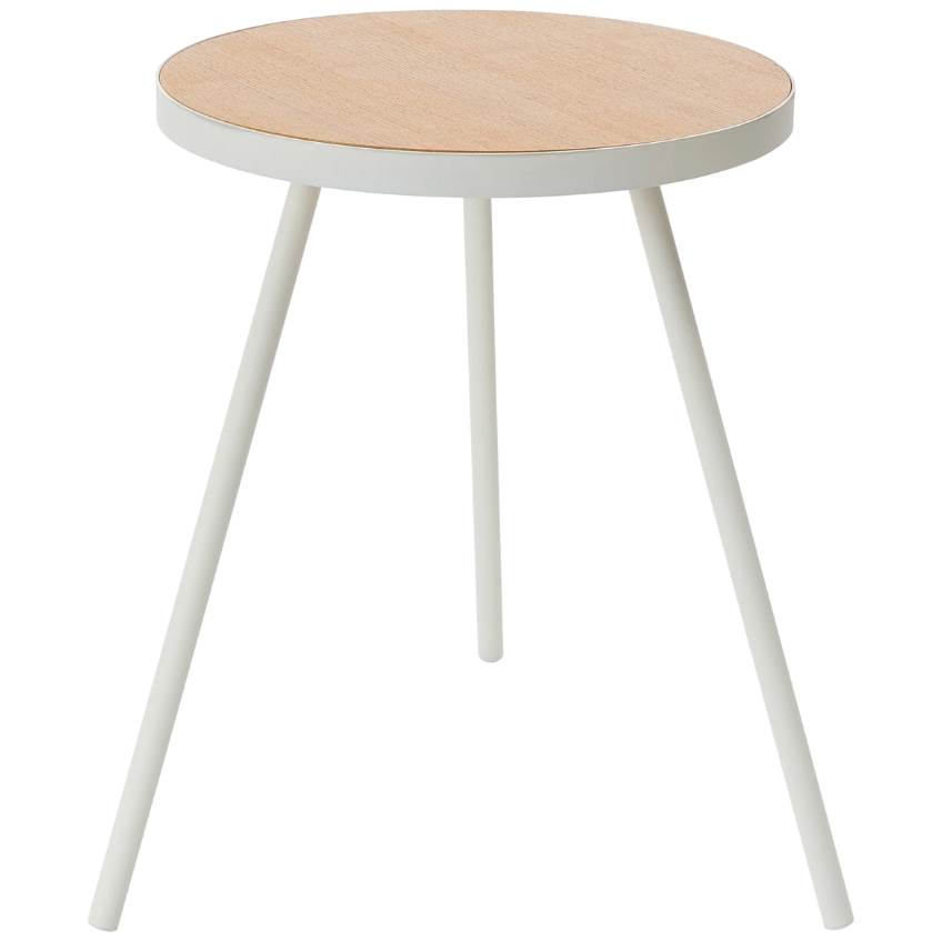 Bílý kovový odkládací stolek Yamazaki Tower 39 cm