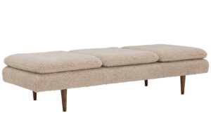 Bloomingville Béžová bouclé lenoška Pione 198 cm