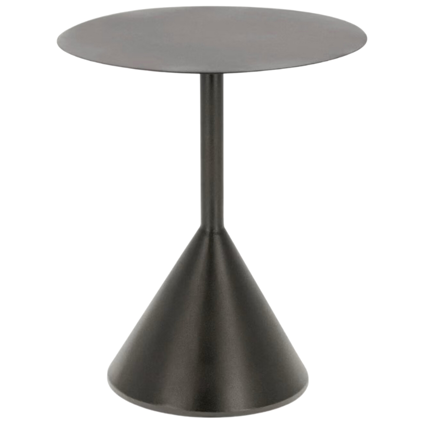 Kave Home Černý kovový odkládací stolek Yinan 48 cm