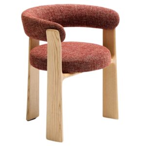 Kave Home Terakotově červená ídelní židle Granite