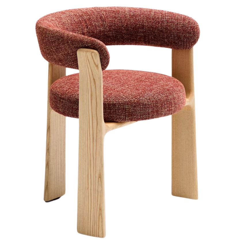 Kave Home Terakotově červená ídelní židle Granite