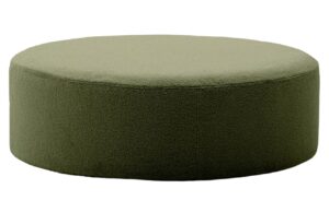 Kave Home Zelený bouclé taburet Kaeli 120 cm