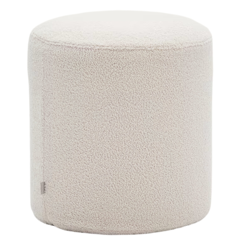 Kave Home Béžový bouclé taburet Kaeli 43 cm