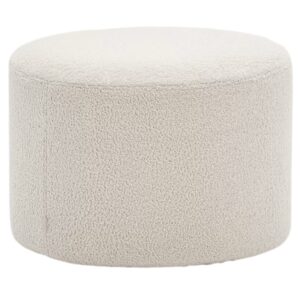 Kave Home Béžový bouclé taburet Kaeli 60 cm